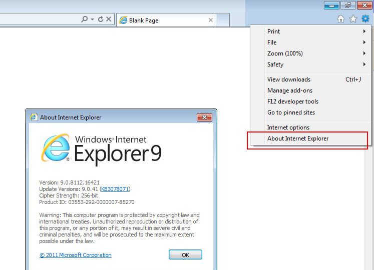 Internet Explorer 9
