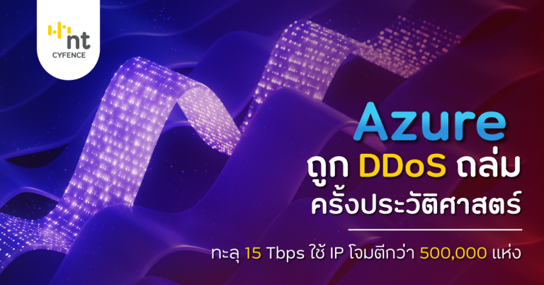 Azure ถูก DDoS ถล่มครั้งประวัติศาสตร์ทะลุ 15 Tbps ใช้ IP โจมตีกว่า ...
